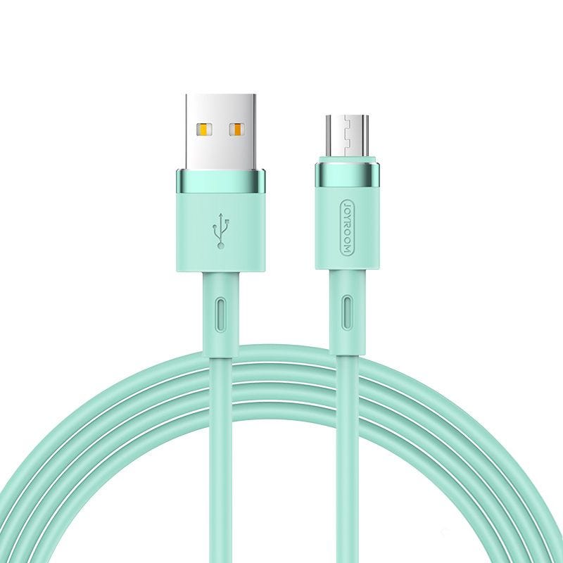 Joy Room Liquid Silicone Series 2.4A Micro USB 1.2 Meter S-1224N2 Green
