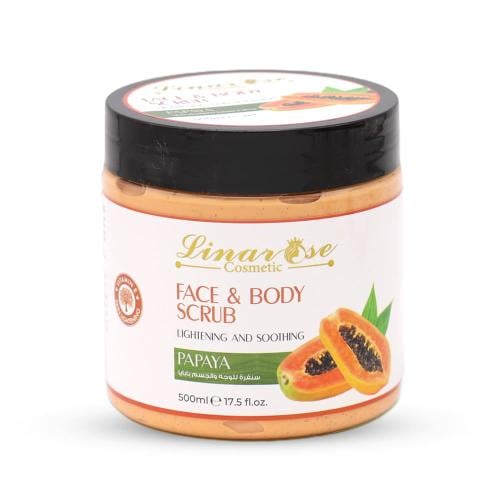 LINAROSE COSMETIC FACE&BODY SCRUB PAPAYA 500ML